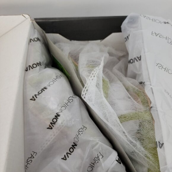 Fashion  Nova Clear Heel Diamante Mules - Picture 8 of 10